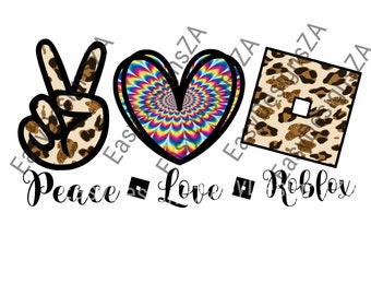 Download Peace Love Roblox Etsy
