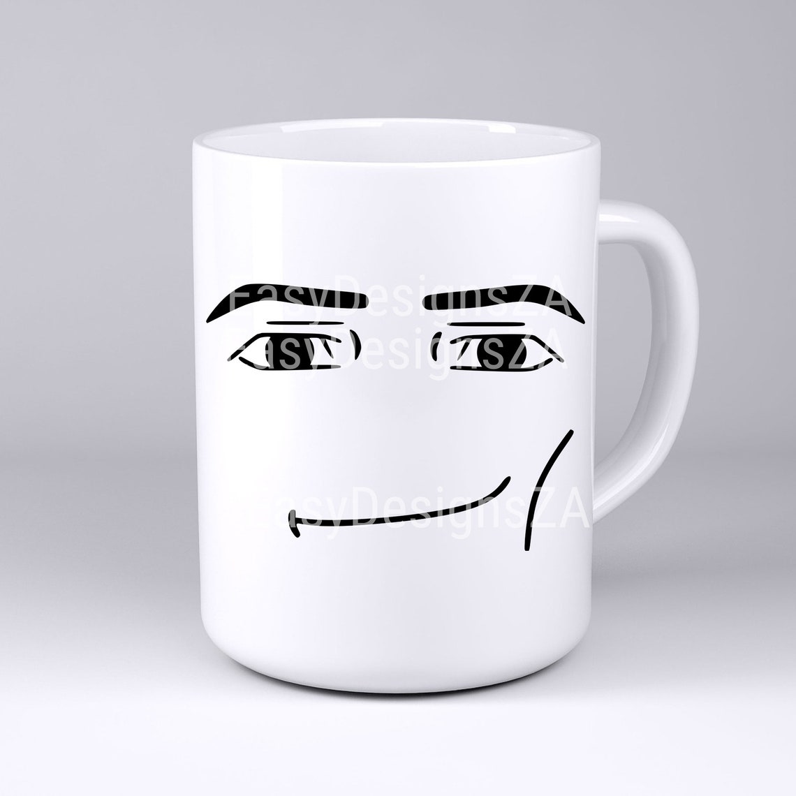 Roblox Man Face SVG File Digital Download Roblox Man Face Mug Gamer 