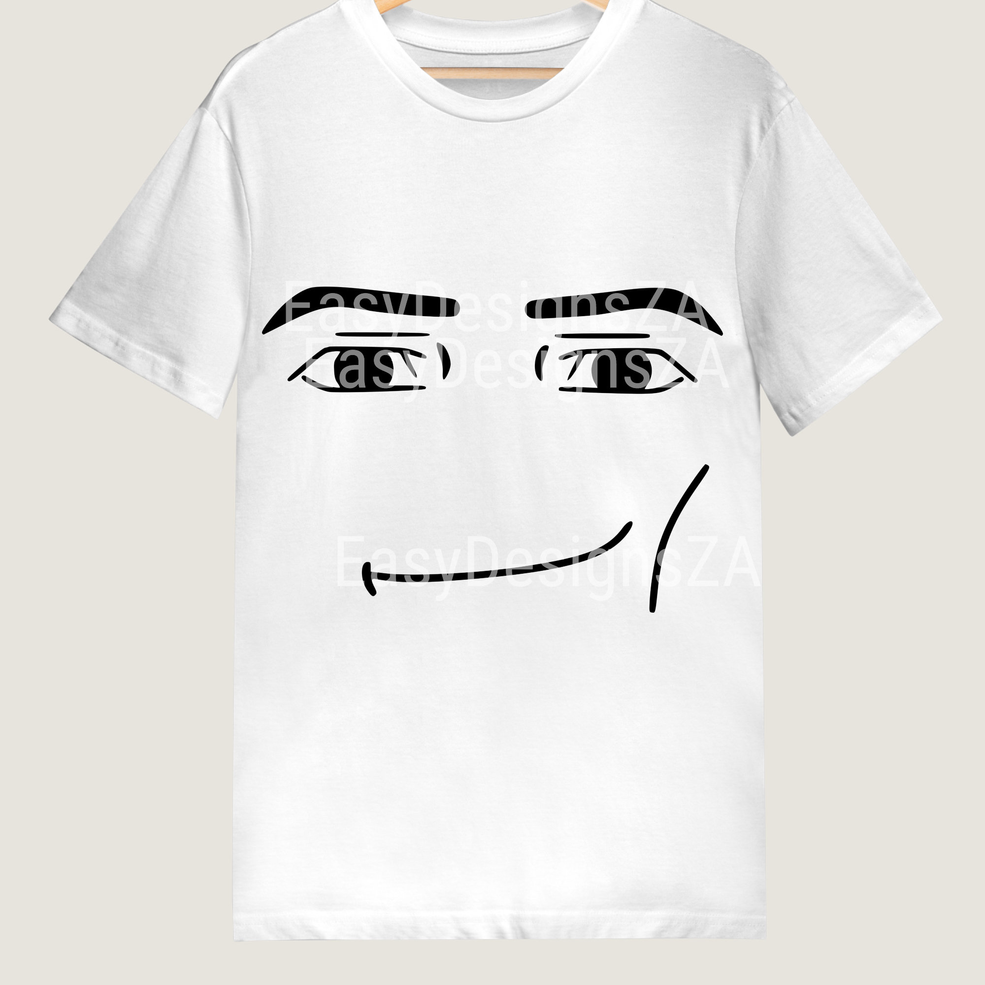 Roblox Face T Shirt, HD Png Download - vhv