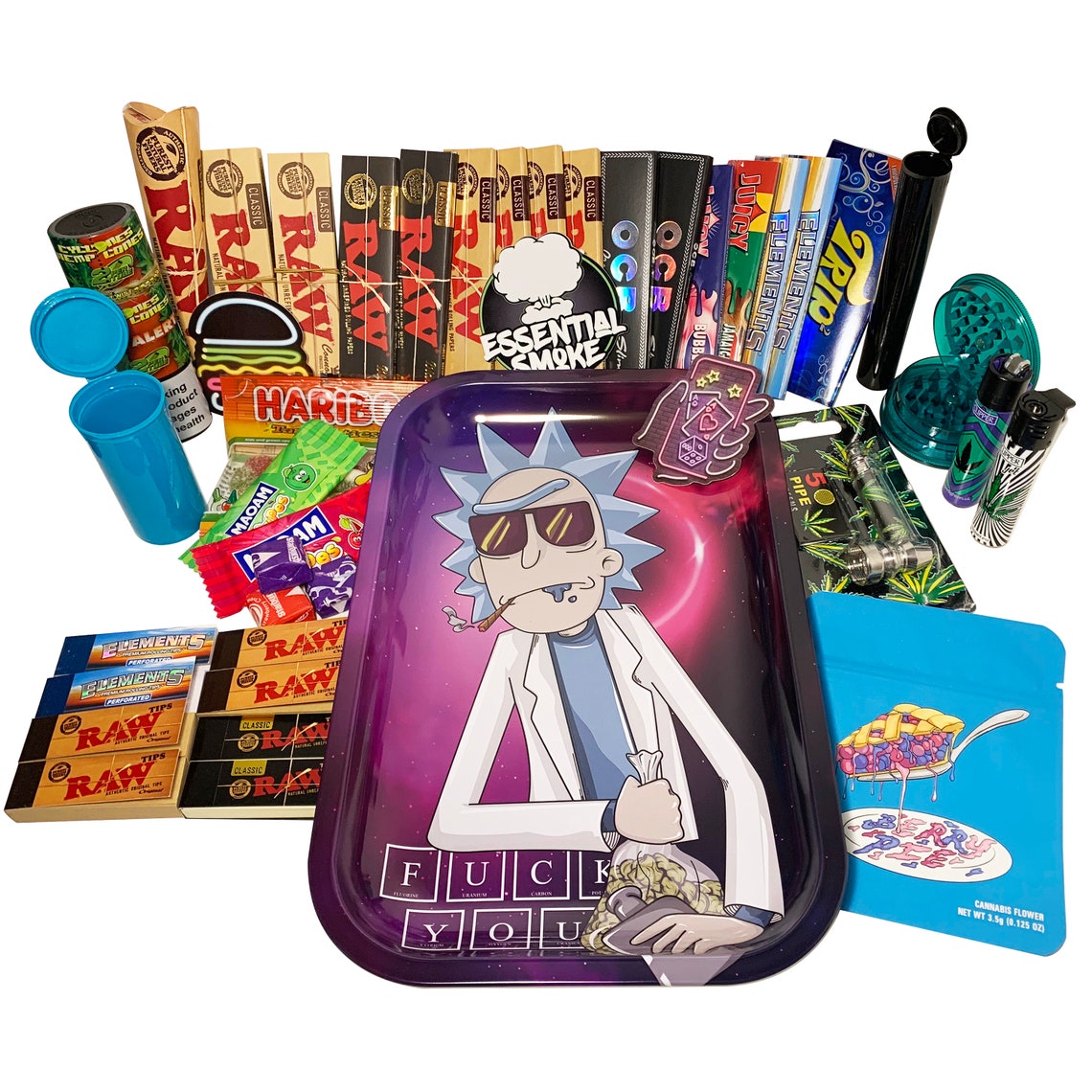 Rick y Morty variedad rolling tray set regalo 3 / Paquete Etsy