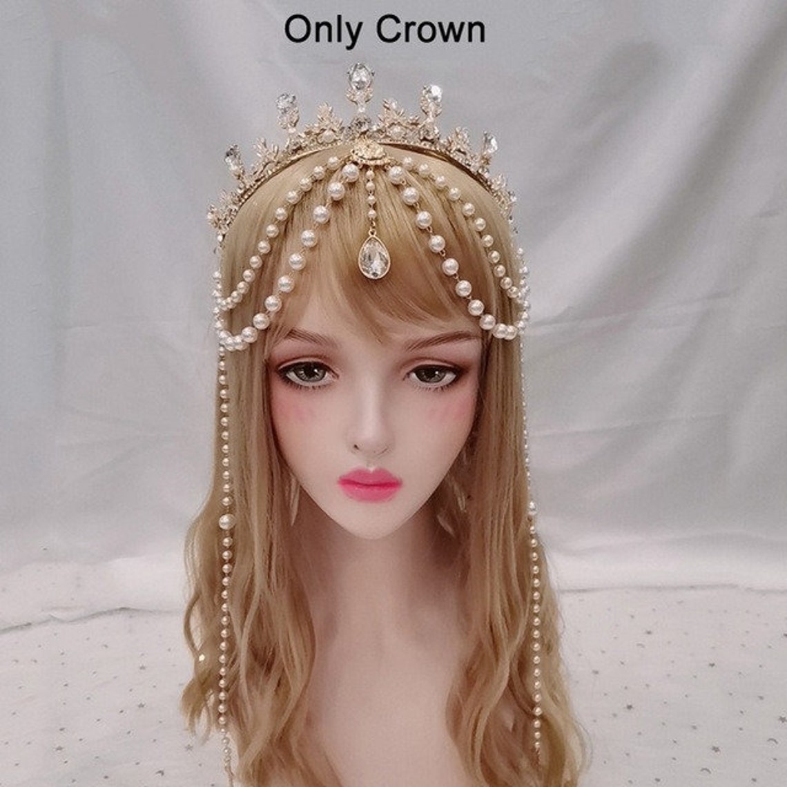 Lolita Sun Godmother Crown Headwear Gothic Angel Wings Bead | Etsy