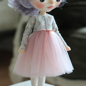 dress for Blythe, flower pattern Blythe dress, blythe clothes, tutu Dress for Blythe, Blythe doll.