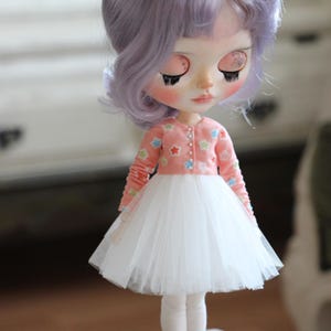 dress for Blythe, star pattern Blythe dress, blythe clothes, tutu Dress for Blythe, Blythe doll.