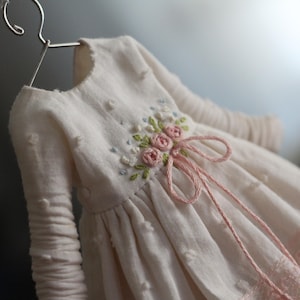 Romantic dress for Blythe, rose embroidery Blythe dress, blythe Dress, blythe clothes, cotton Dress  Blythe, antique Dress for blythe