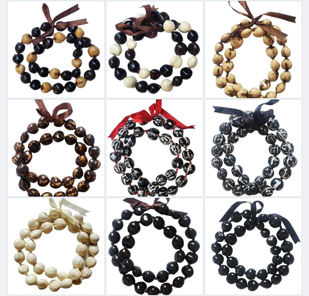 Collana Hawaiana Lei In Noci Kukui – 81,3 Cm – Fatta A Mano, Portafortuna Per Lauree E Feste Luau - 5