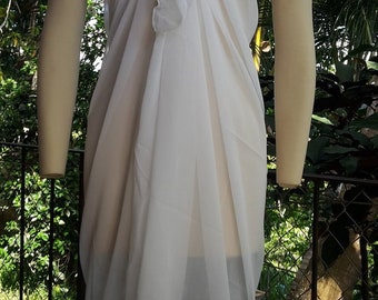 Vestido pareo transparente negro o blanco