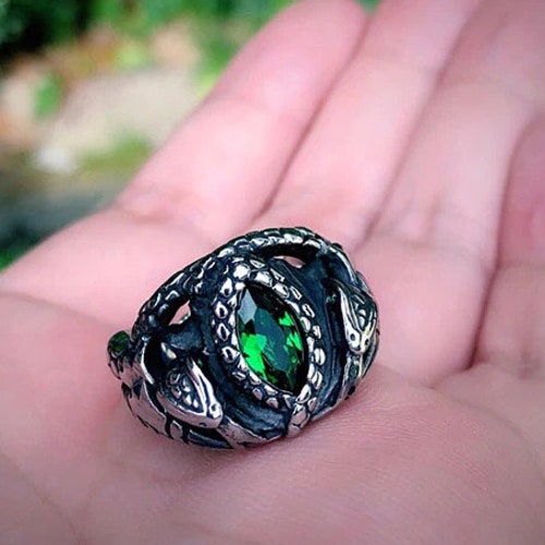 Aragorn's Ring of Barahir Viking Snake Ring Elvish Ring - Etsy