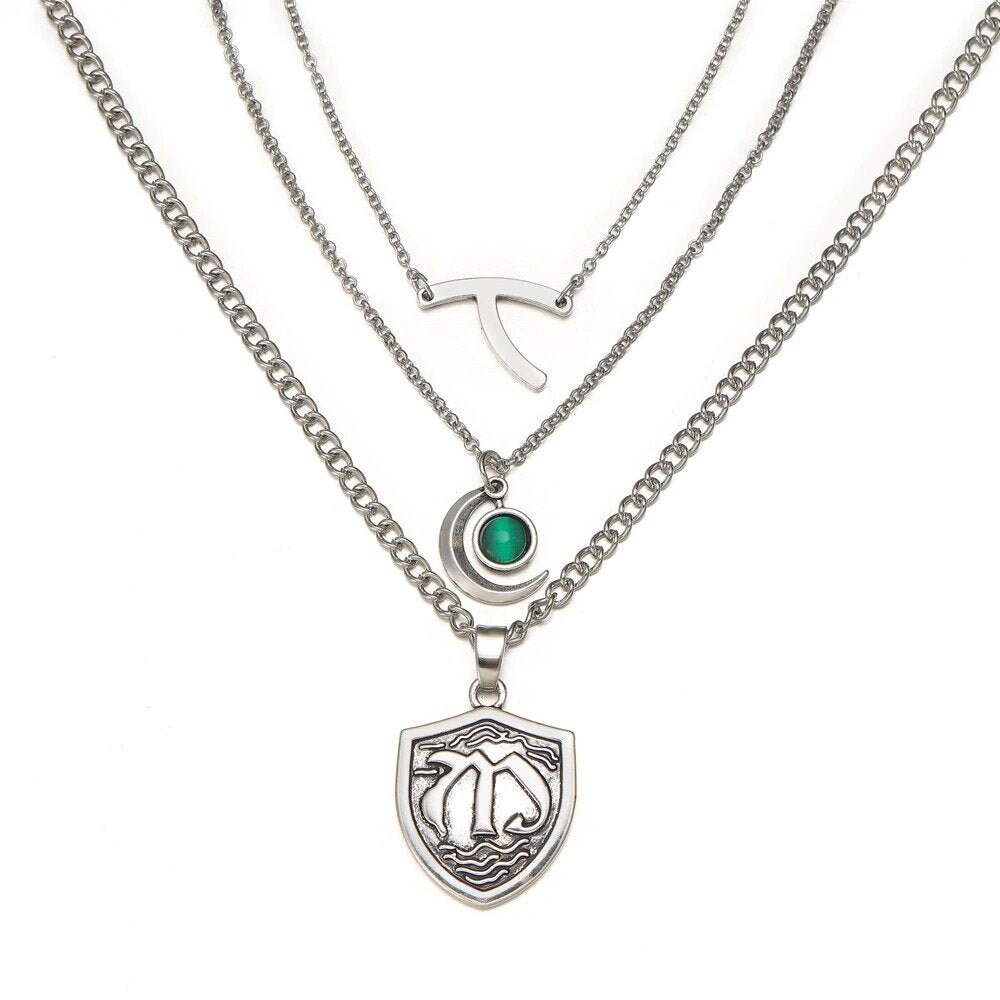 Hope Mikaelson Trio Necklace Wishbone Mikaelson Crest Crescent Etsy UK