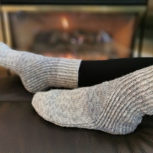 DREAMY SUNDAY, Wool Warm Socks, Hand Knitted Socks, HANDMADE gift