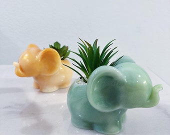 Mini Elephant Marbled Planter