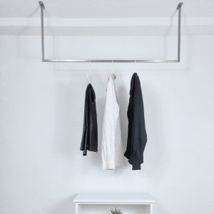 Namor stainless steel clothes rail | Ceiling-mounted clothes rack | Ceiling wardrobe | Clothes holder | For ceiling mounting | Made in Germany