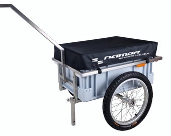 Cargo trailers & handcarts made of stainless steel | handmade in Germany | stainless steel bike trailer | universal transport cart