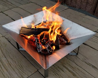 Stainless steel fire bowl, fire basket, grill bowl, fireplace, stainless steel