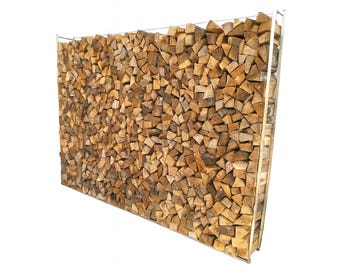 Namor stainless steel wood stacking aid | Firewood rack | Firewood stacking aid | V2A rust-proof wood stacking holder | Handmade in Germany