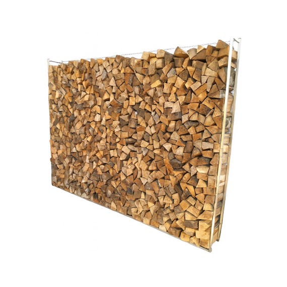 Produktbild von 8-teiliges Set Für Brennholz & Kaminholz | Stabile Regal