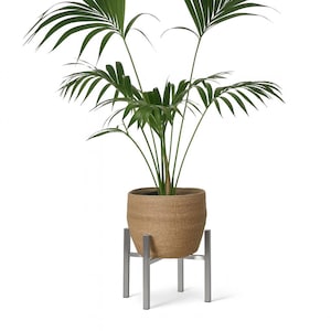 Stainless steel plant stand for heavy pots | Sturdy, handcrafted plant stand | Robust stainless steel plant stand