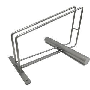 Unique, freestanding stainless steel bike rack for 1 parking space | handmade in Germany | bike stand stainless steel | bicycle rack single spot