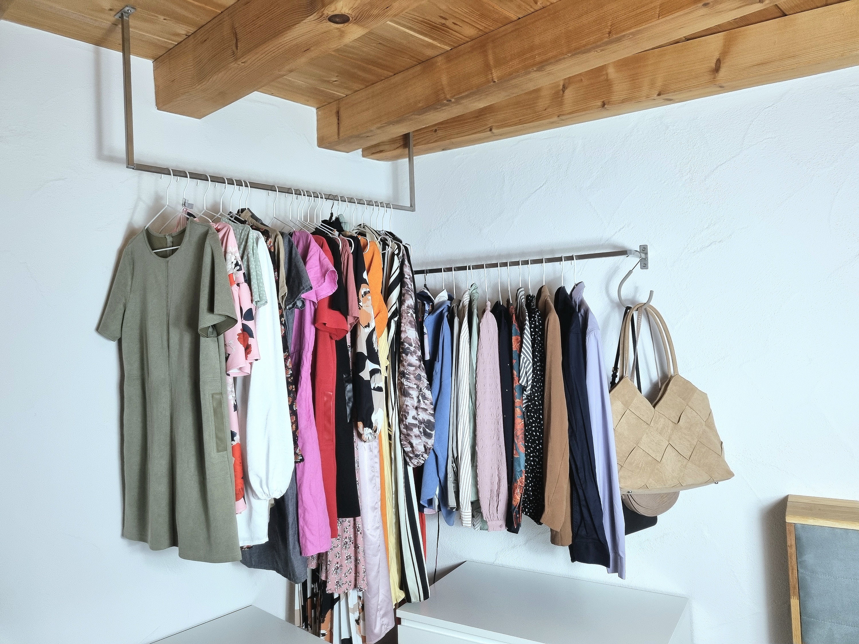 Loft Conversion Clothes Hanging Rail For Sloping Ceiling Clothing