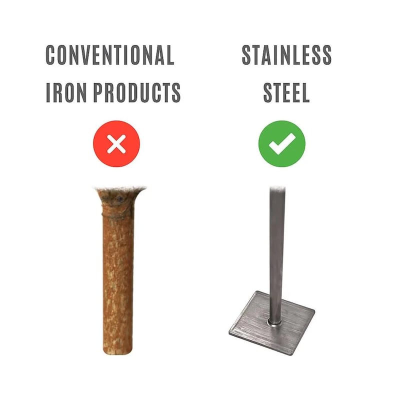 Handcrafted stainless steel plant stand | Tall plant stand with floor protectors | Stainless steel plant stand image 5
