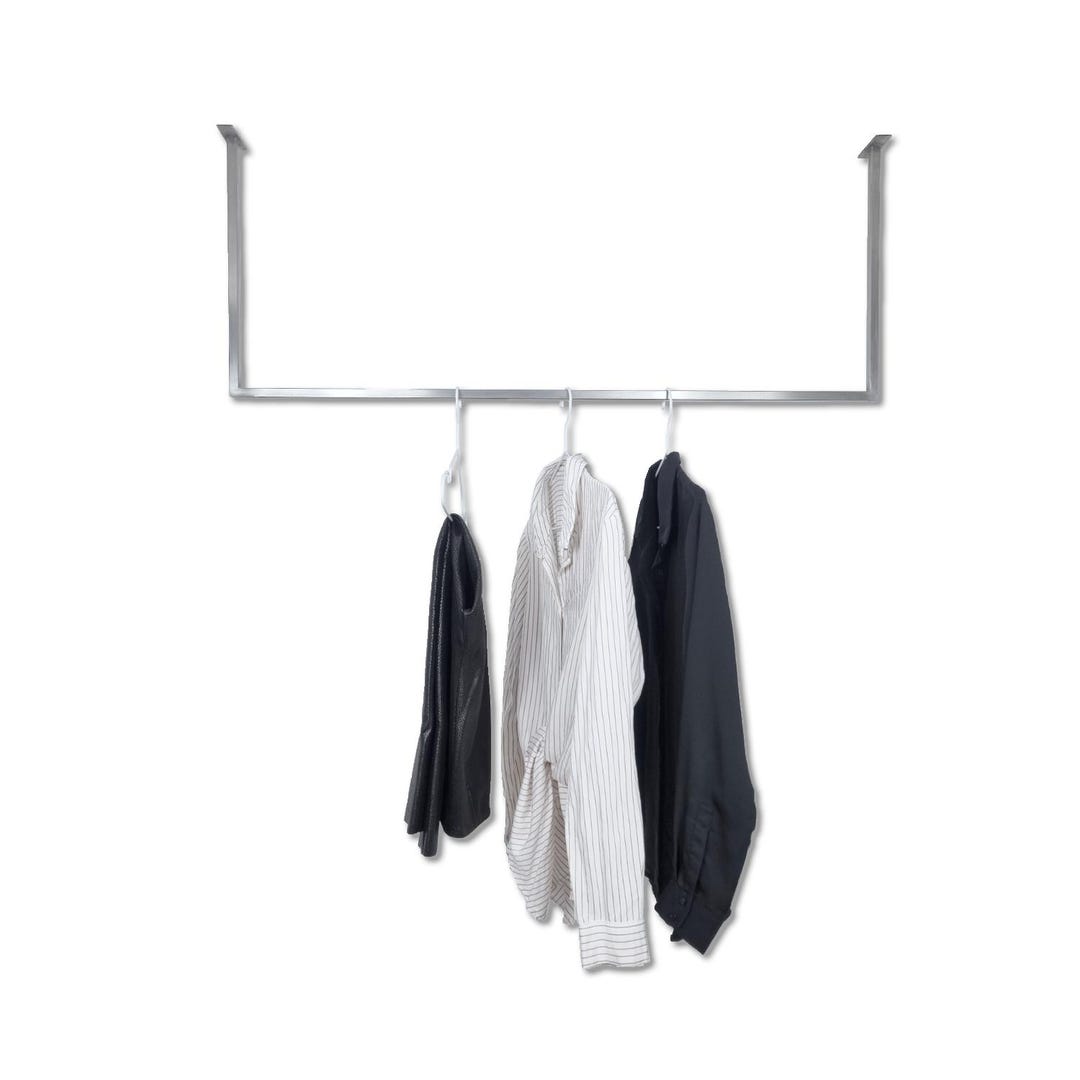 Luxury U-shaped Stainless Steel Clothes Rail | Premium Ceiling-mounted ...