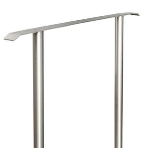 Stainless steel bike rack for encasing in concrete | handmade in Germany | Lean-to bike rack barrier | stainless steel bike rack