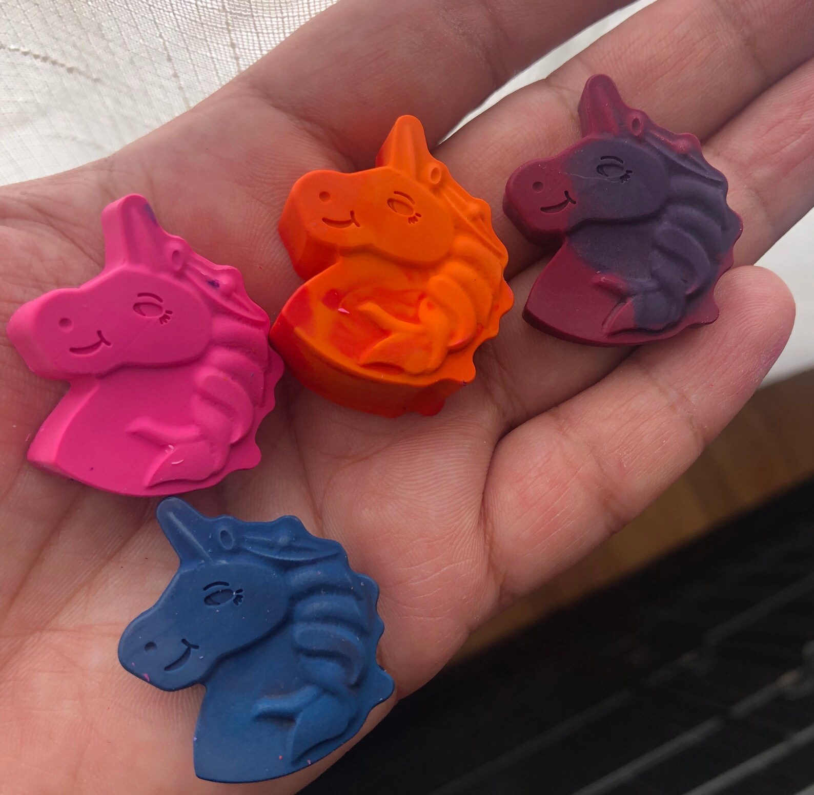 Unicorn crayon set of 7 Etsy