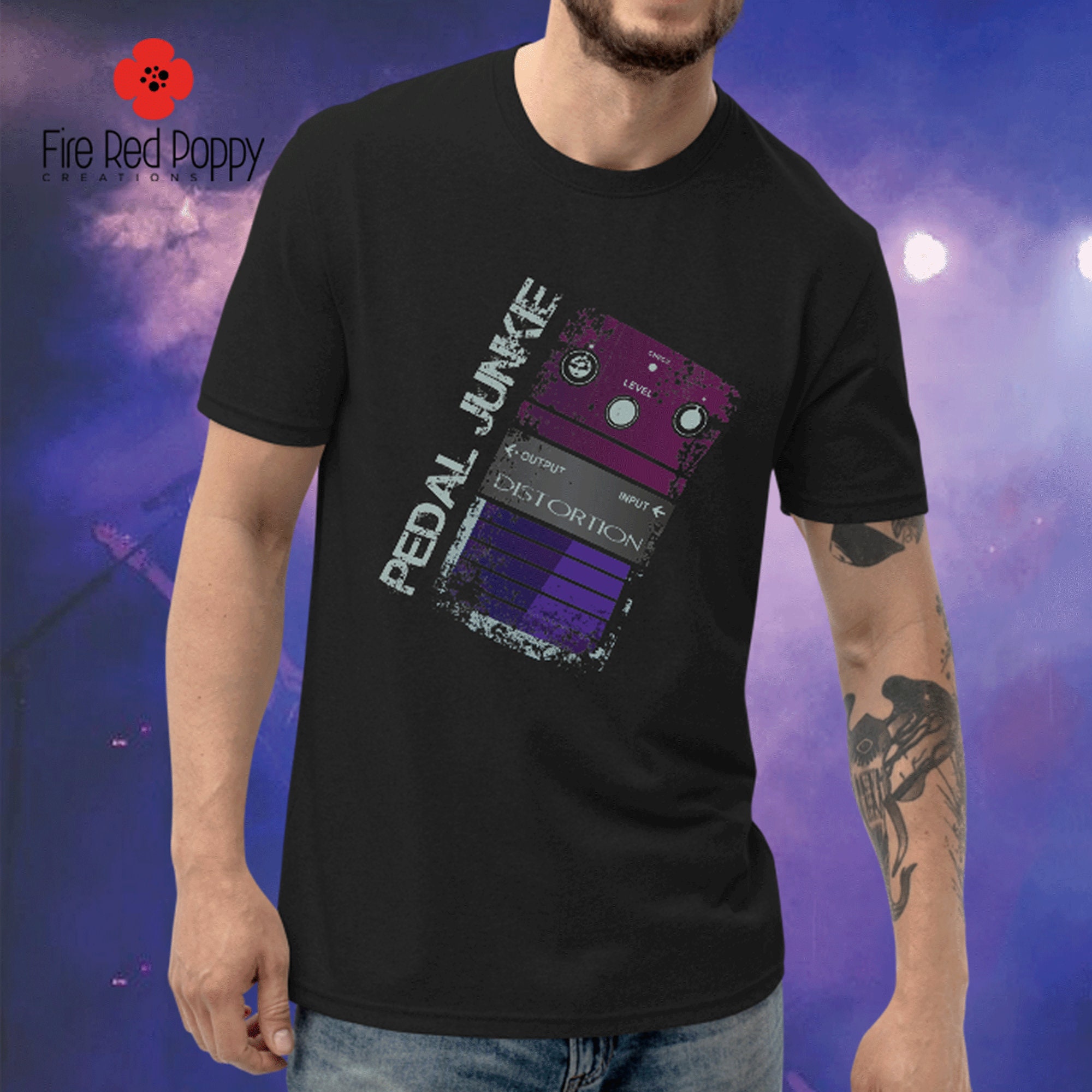 guitar pedal tshirt