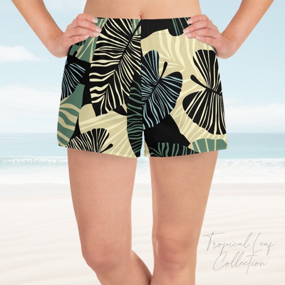 Tropical running shorts clearance