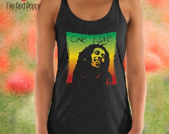Bob marley tank top womens Clearance