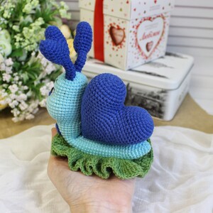 Crochet amigurumi pattern snail / snail crochet pattern funny gift / crochet stuffed animal pattern image 10