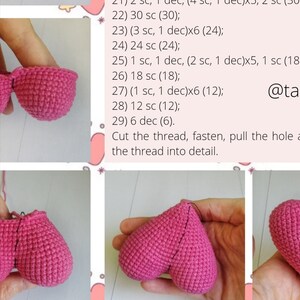 Crochet amigurumi pattern snail / snail crochet pattern funny gift / crochet stuffed animal pattern image 4