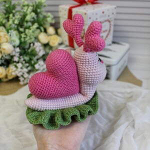 Crochet amigurumi pattern snail / snail crochet pattern funny gift / crochet stuffed animal pattern image 8
