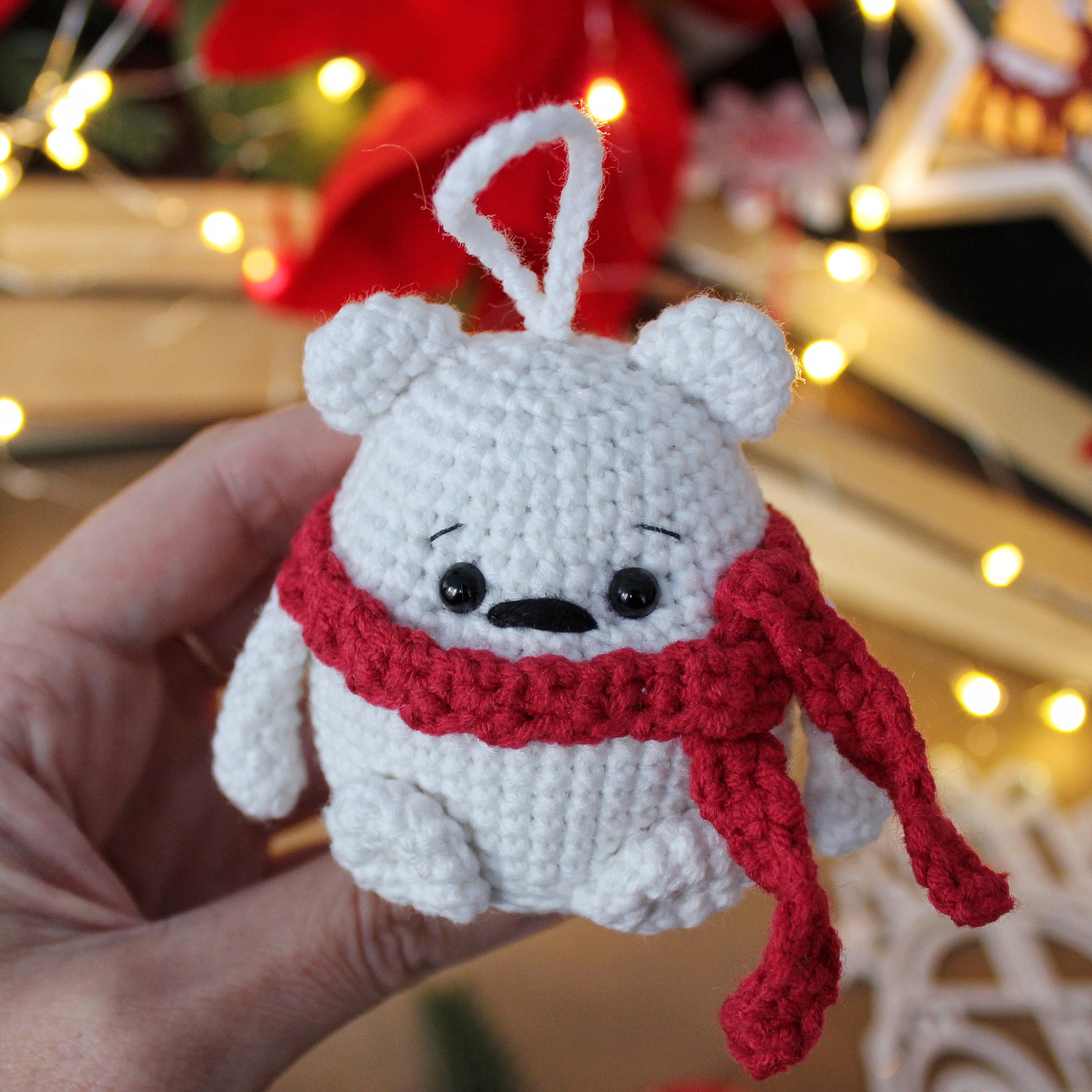 Crochet Pattern Christmas Tree Toy Polar Bear / Amigurumi - Etsy