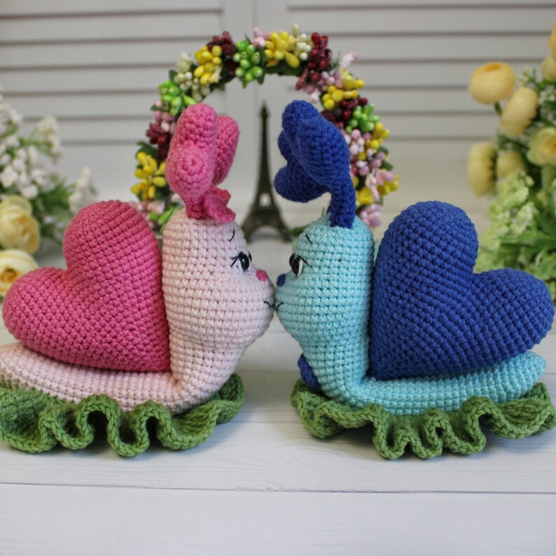 Crochet amigurumi pattern snail / snail crochet pattern funny gift / crochet stuffed animal pattern image 6