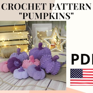 Crochet pattern halloween pumpkin / amigurumi pattern halloween crocheted pumpkins / pdf pattern pumpkin decor