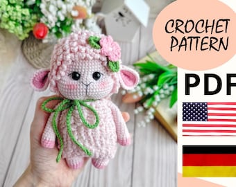 Amigurumi pattern crochet Easter sheep / crochet pattern Easter lamb PDF
