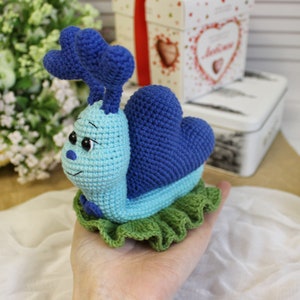 Crochet amigurumi pattern snail / snail crochet pattern funny gift / crochet stuffed animal pattern image 9