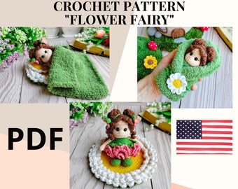 Сrochet pattern handmade fairy doll / amigurumi pattern crochet flower fairy