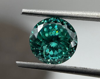 1 To 5 CT Portuguese Cut Moissanite Dark Green Color Loose Stone for Engagement Propose Ring | Classic Crushed Brilliance | for Wedding Ring