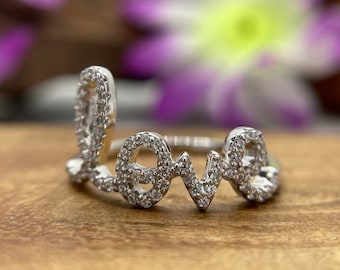 Anello con scritta d amore in oro giallo 14K James Avery sz. 5 1 2 Etsy Italia