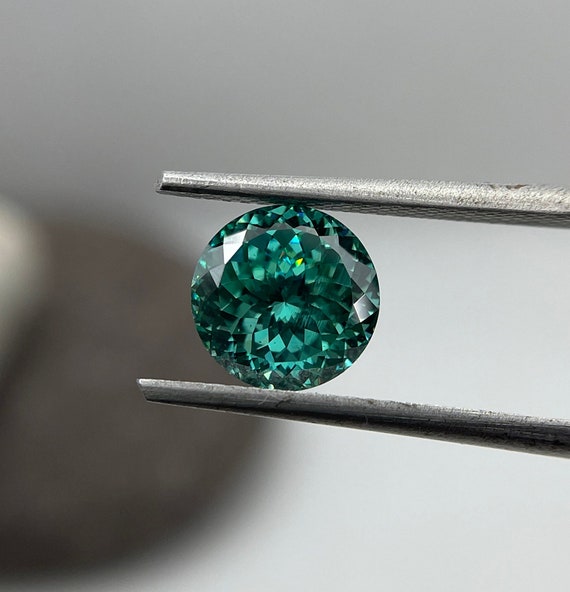 1 To 5 CT Portuguese Cut Moissanite Dark Green Color Loose Stone for Engagement Propose Ring | Classic Crushed Brilliance | for Wedding Ring