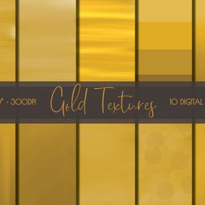Modern Gold Digital Papers | Commercial Use | Gold Seamless Textures | Gold Background Papers | Gold Watercolor Scrapbook Papers