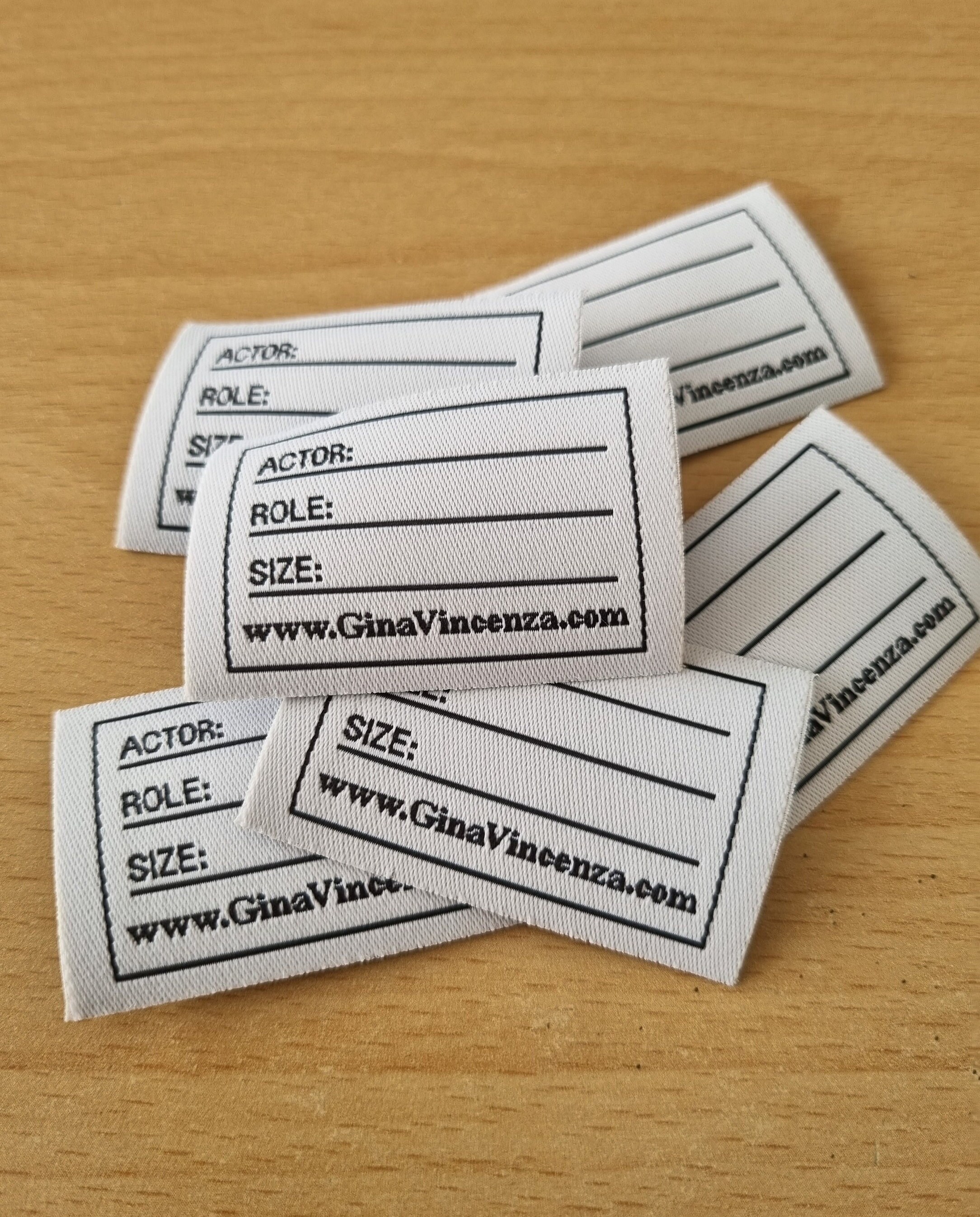100 Pcs Woven Name Tag Stickers: Custom School Labels - Etsy