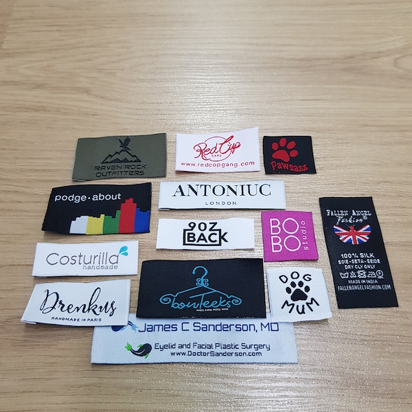 100 pcs HD quality woven label for t-shirts, jackets, hats, pants and clothes, Do Not Tumble Dry, Embroidery, Sewing Label, Clothing Labels