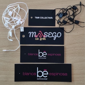 100 peças, etiquetas penduradas personalizadas, etiqueta comercial, etiquetas de papel, etiquetas penduradas retangulares personalizadas, etiqueta de preço, etiqueta personalizada, etiqueta de jóias
