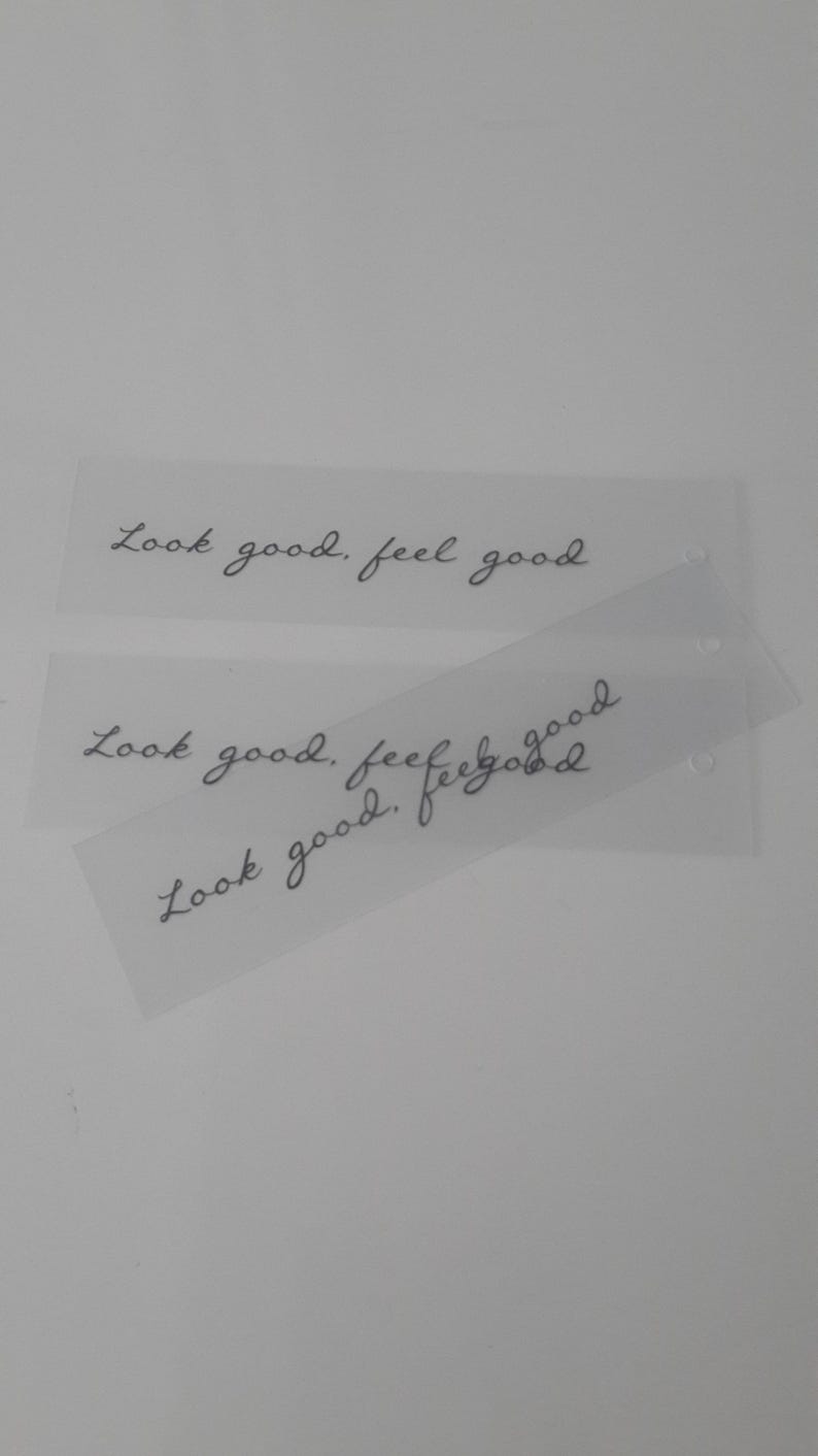 250 Custom Iron On Labels: Heat Transfer Vinyl Tag image 11