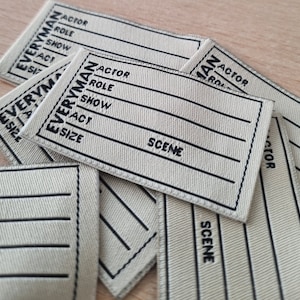 100 pezzi, adesivo tessuto, etichetta con nome, adesivo per la scuola. Per etichette tessute per bambini, etichette per etichette, etichetta per colletto