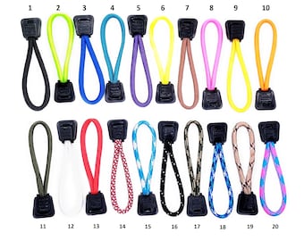 Tirador de cremallera Paracord 4 en 1, tiradores de cremallera, tirador de cremallera de bolsa de gimnasio, tirador de cremallera de abrigos