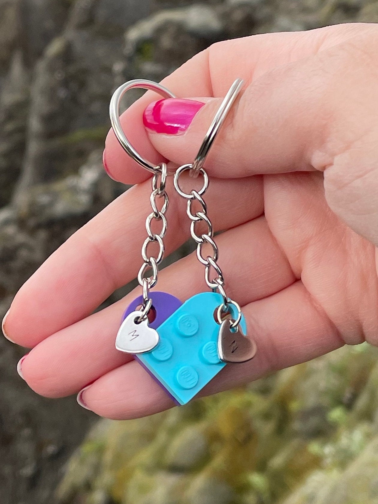 Valentines Knick Knacks Keychain Set - Couples Key Chains