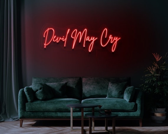 Devil may cry light up cheap sign